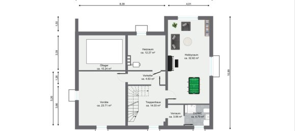 Таунхаус с 3 спальнями в Hildesheim, Германия № 227424 9