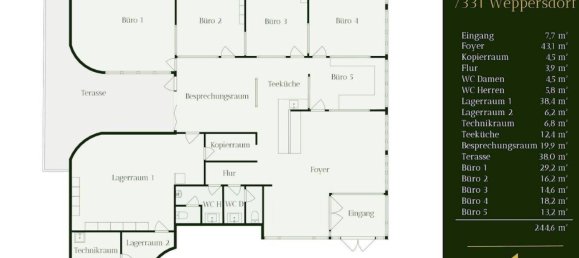 Bureau à Weppersdorf, Austria 218m² No. 156968 34