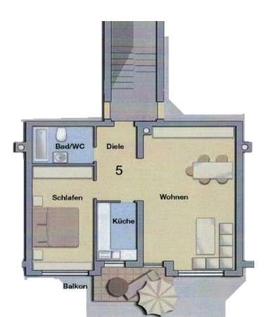 1 bedroom Apartment in Rems-Murr-Kreis, Germany No. 337565