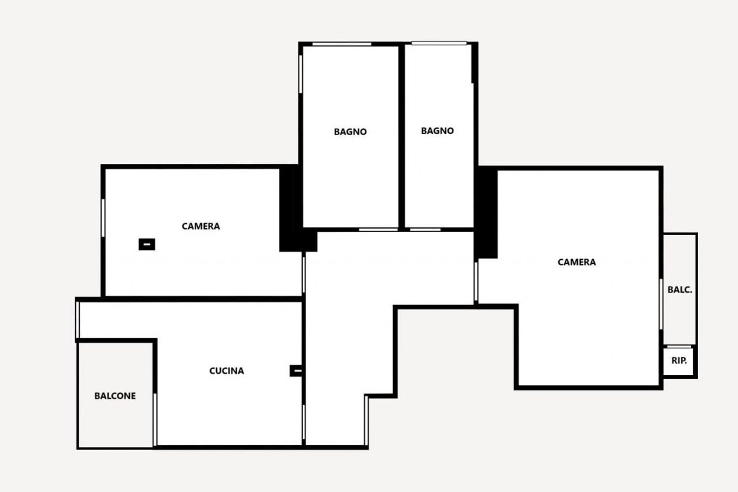 Квартира с 3 комнатами в Моретта, Италия № 214489