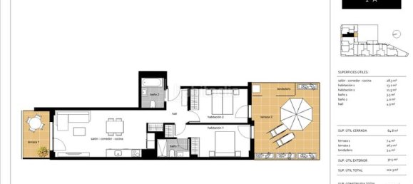 Apartamento T2 em Basque Autonomous Community, Spain N.º 164111 30