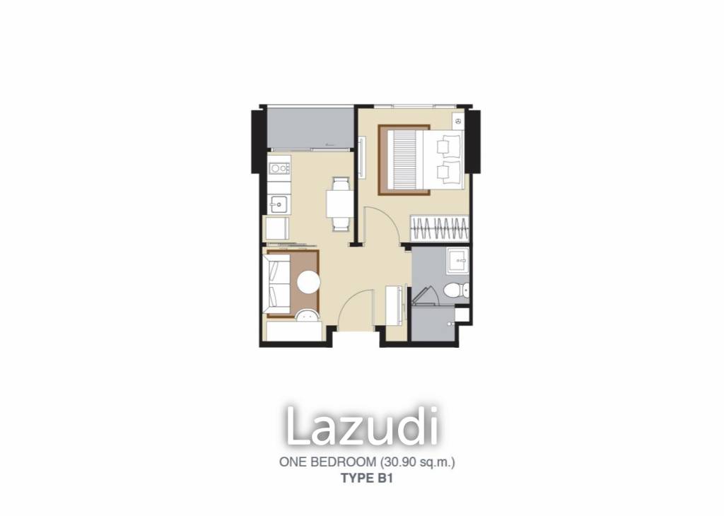 شقة 1 غرف نوم  في Bangkok, Thailand رقم 24469