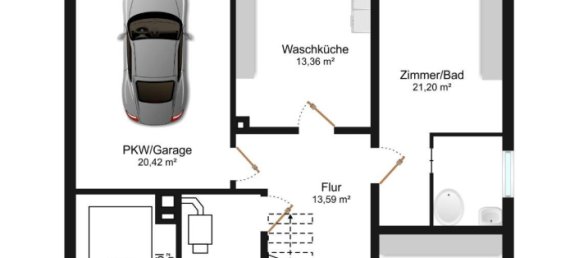 1 غرف نوم تاون هاوس في Marburg-Biedenkopf, Germany رقم 210639 13