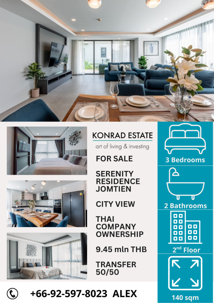 Condominio de 3 dormitorios en Pattaya, Thailand No. 67304