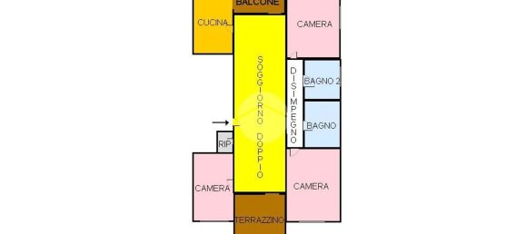 Квартира с 5 комнатами в Риволи, Италия № 49855 33