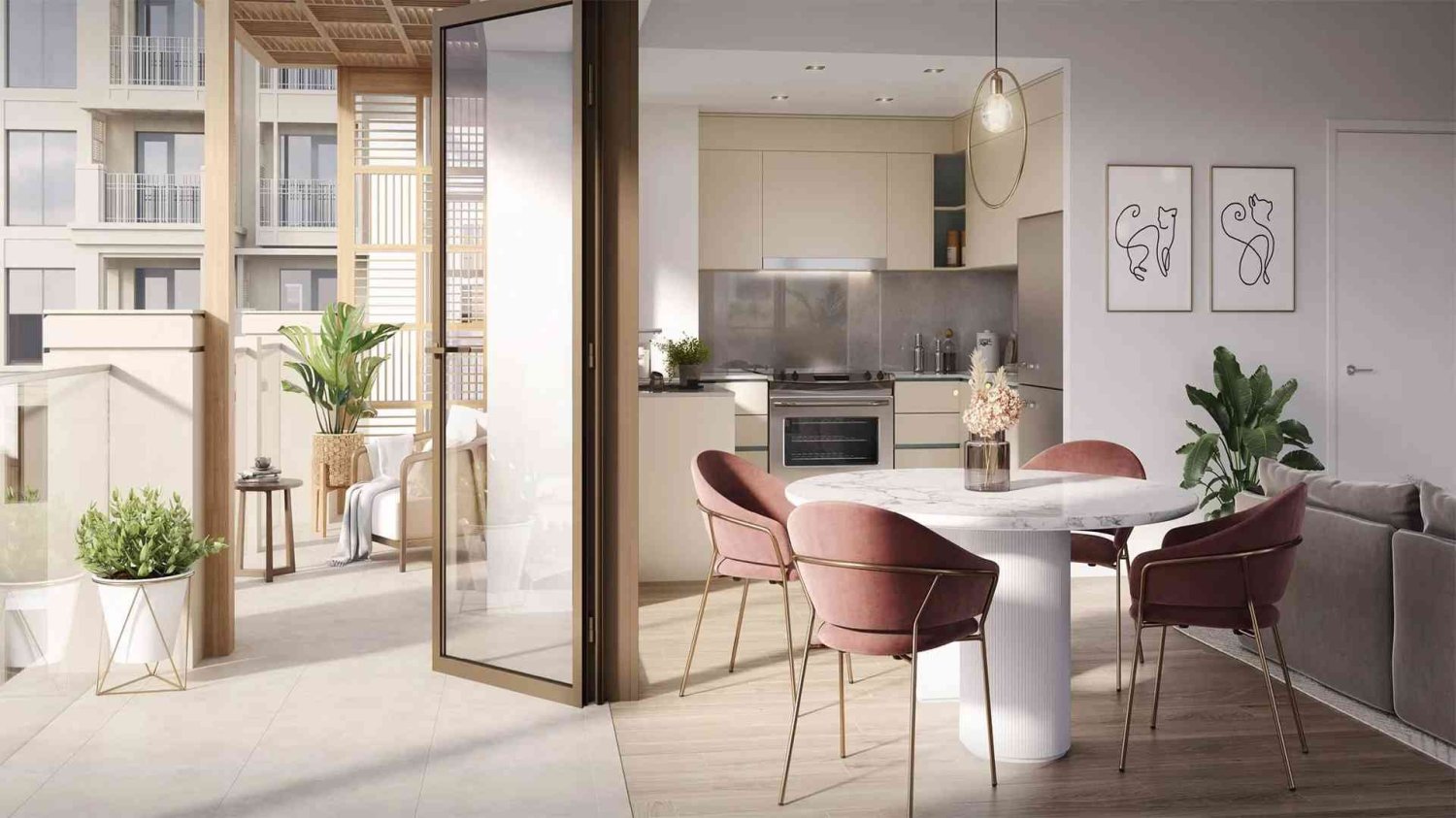 Apartamento de 2 dormitorios en CEDAR - CREEK BEACH, Dubai Creek Harbour (The Lagoons), UAE No. 60901