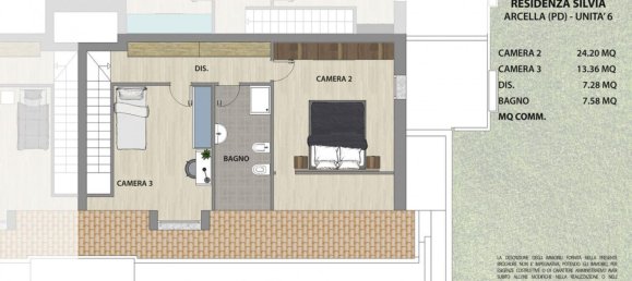 5 rooms Duplex in Padua, Italy No. 60487 29