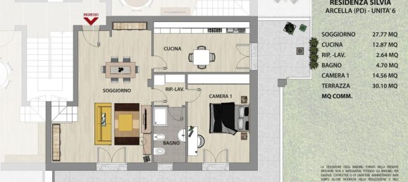 5 rooms Duplex in Padua, Italy No. 60487 28