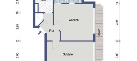 Apartamento de 1 dormitorio en Mannheim, Germany No. 22493 11