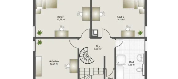 4 غرف نوم منزل ذو طابقين في Reutlingen, Germany رقم 77121 22