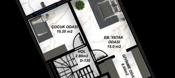 Penthouse 2+1 in Gazipasa, Turkey No. 22817 15