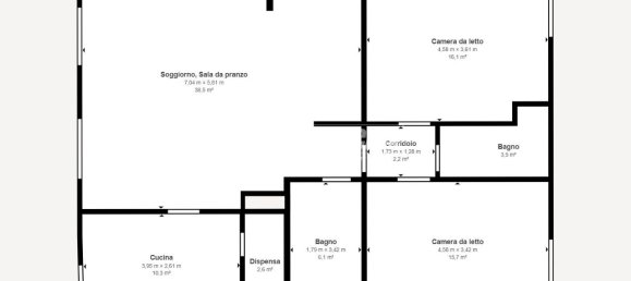 Квартира с 3 комнатами в Пастурана, Италия № 164190 37