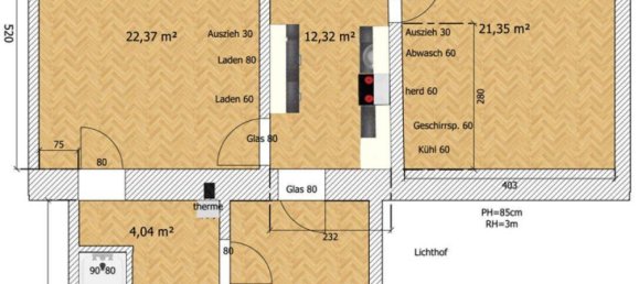 Квартира с 3 комнатами в Бригиттенау, Австрия № 224732 5