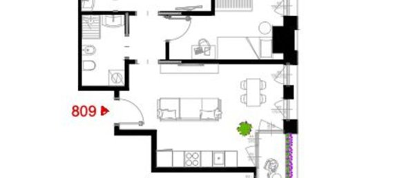 3غرفة شقة في Milan, Italy رقم 339115 2