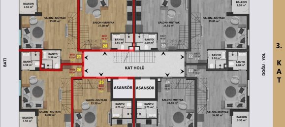 Apartment 1+2 in Antalya, Turkey No. 30432 19