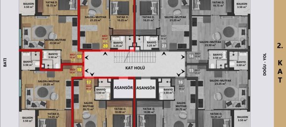 Apartment 1+2 in Antalya, Turkey No. 30432 18