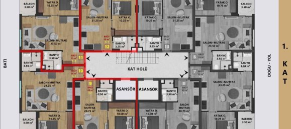 Apartment 1+2 in Antalya, Turkey No. 30432 16