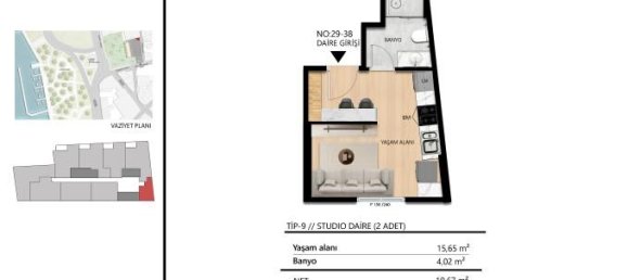 Studio in Beyoglu, Turkey, Nr. 13553 24