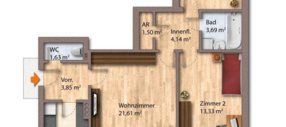 Apartamento de 3 habitaciónes en Thalheim bei Wels, Austria No. 173849 7