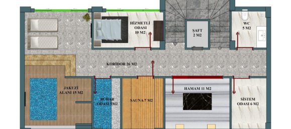 6 rooms Villa in Kargicak, Turkey No. 10202 13