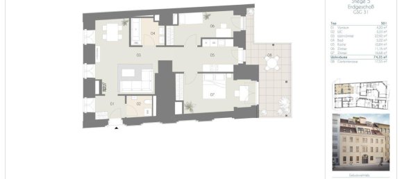 3 rooms Apartment in Wieden, Austria No. 5032 12