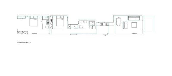 Пентхаус с 2 спальнями в Эшампле, Испания № 26433 26