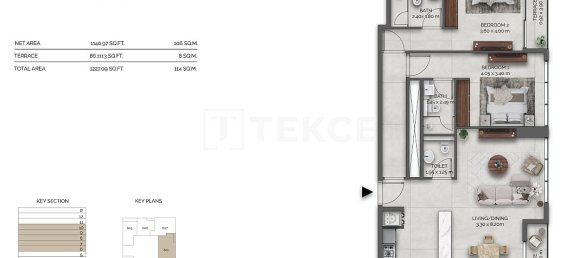 1 Schlafzimmer Wohnung in Dubai, UAE, Nr. 210128 28