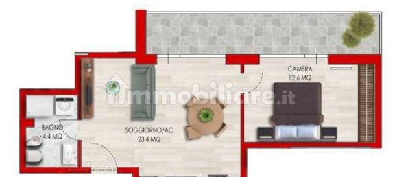 1 bedroom Apartment in Rome, Italy No. 16915 13