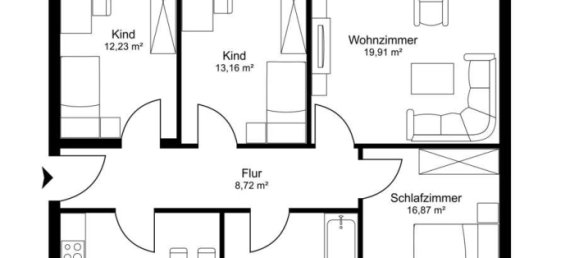 3 Schlafzimmer Wohnung in Kassel, Germany, Nr. 86553 20