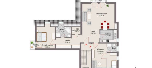 3-salle Appartement à Freising, Germany No. 125427 14