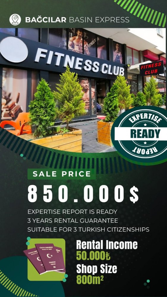 1 room Commercial property in Istanbul, Turkey No. 4387