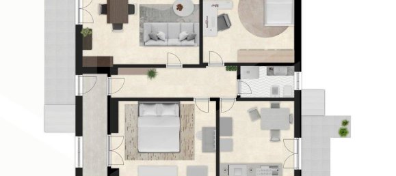 Квартира с 3 комнатами в Помильяно д’Арко, Италия № 95199 29