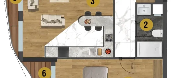 Apartment 1+1 in Mugla, Turkey No. 33311 11