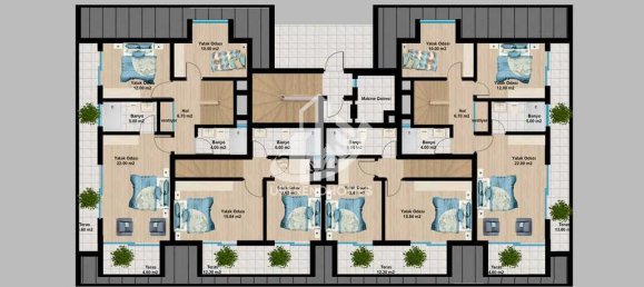 Квартира 2+1 в Аланья, Турция № 3608 3