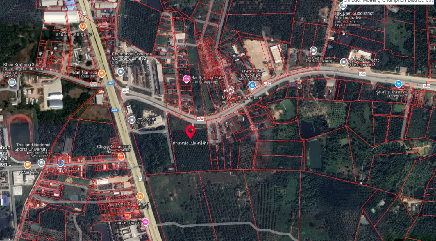 Земельный участок 24000м² в Чумпхон, Таиланд № 72745