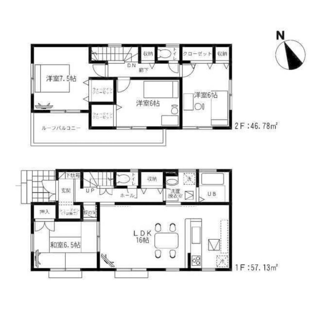 Дом с 4 спальнями в Чиба, Япония № 6185