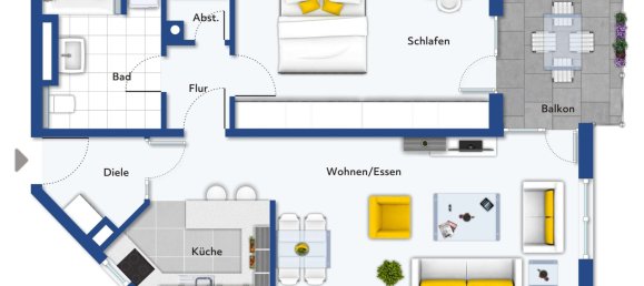 2غرفة شقة في Erlangen, Germany رقم 37532 7