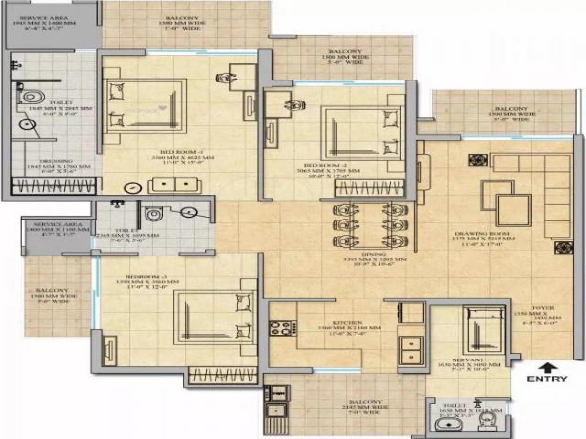 3 Schlafzimmer Haus in Noida, India, Nr. 67870