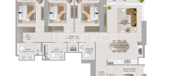 3 غرف نوم شقة في دبي, UAE رقم 43173 9