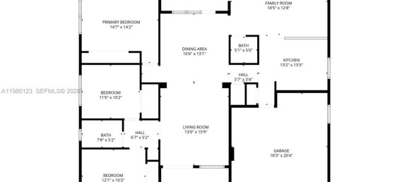 3 dormitorios villa en venta en Miami, Miami-Dade, Florida, USA № 615361 2