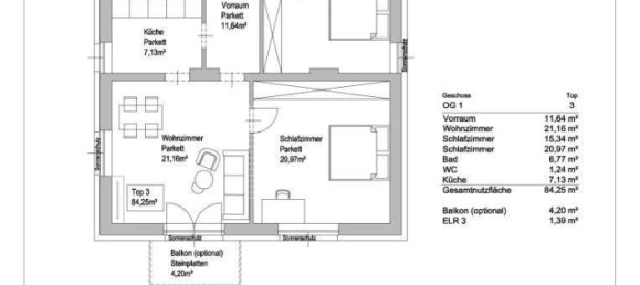 Apartamento de 2 habitaciónes en St. Polten, Austria No. 188463 39