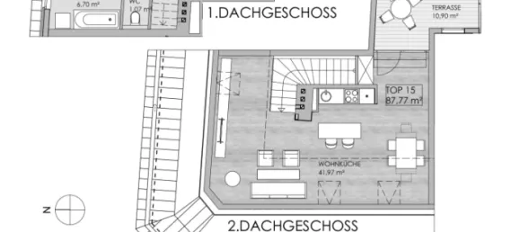 Duplex de 3 divisões em Hernals, Austria N.º 238253 6