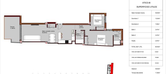 2 bedrooms Penthouse in Torrevieja, Spain No. 6784 12