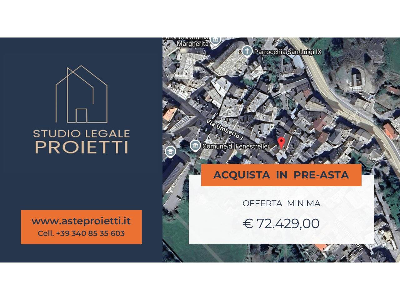 1 bedroom Apartment in Fenestrelle, Italy No. 302465