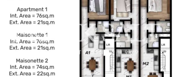 2 chambres Appartement à Saint Paul's Bay, Malta No. 1682 2