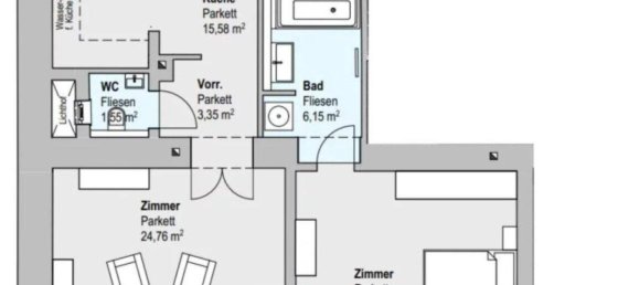 3 rooms Apartment in Alsergrund, Austria No. 184799 11