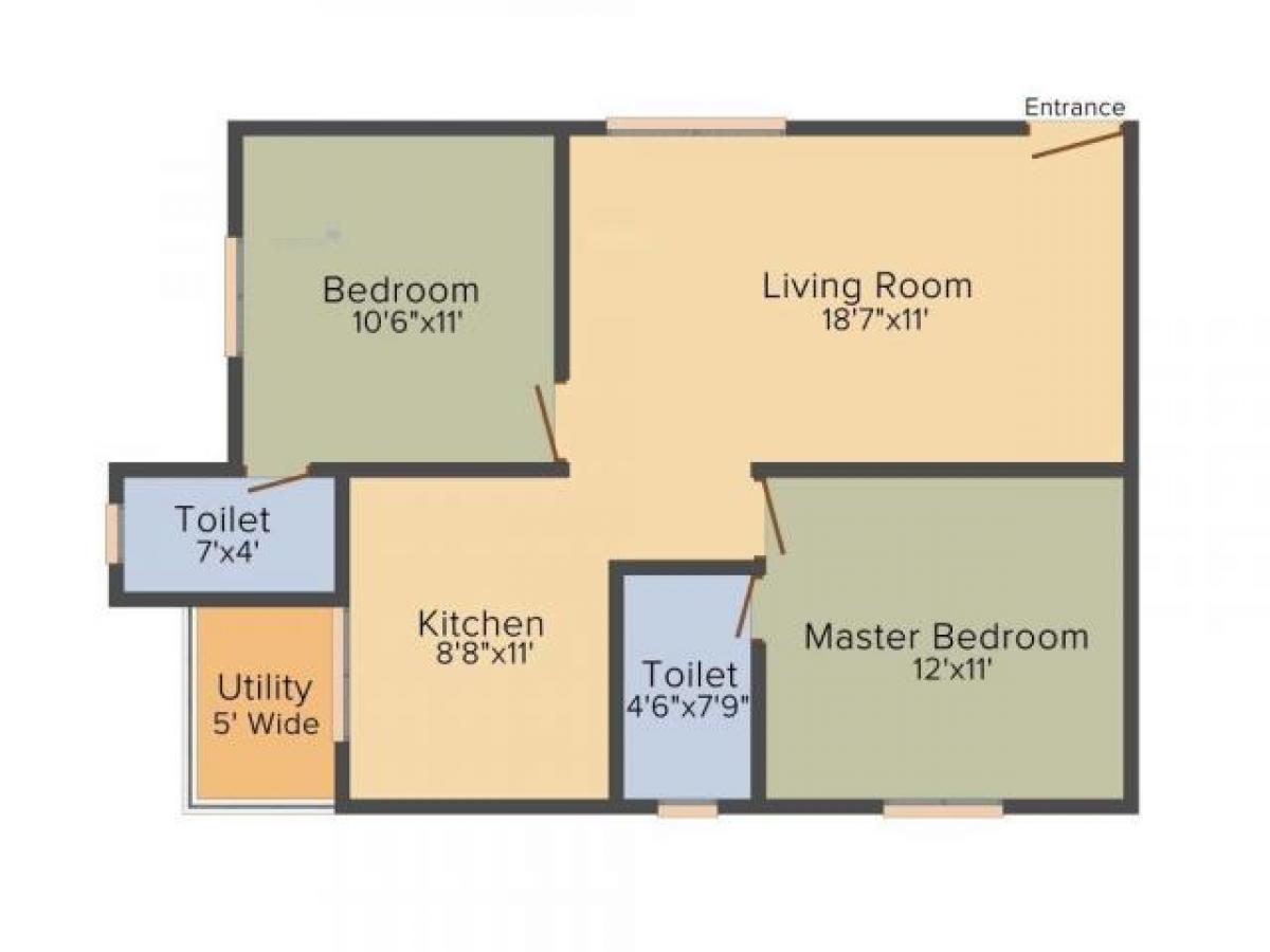 2 bedrooms House in Bangalore, India No. 4812