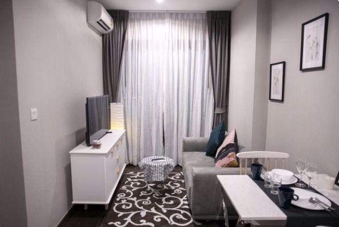 Apartamento com 1 quarto em condomínio em Watthana, Thailand N.º 5019