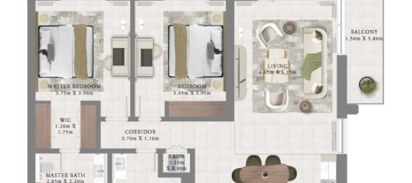 2 bedrooms Apartment in Dubai Creek Harbour (The Lagoons), UAE No. 15236 6