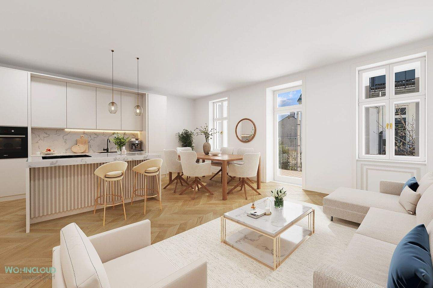 2غرفة شقة في Neubau, Austria رقم 136723